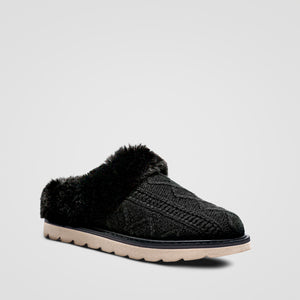 Pantoufle Elizabeth noire pour femmes