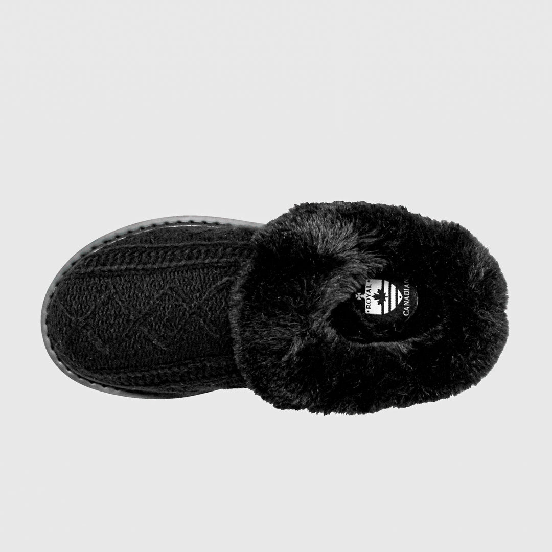 Amber Black Knit women's slipper – image 6
