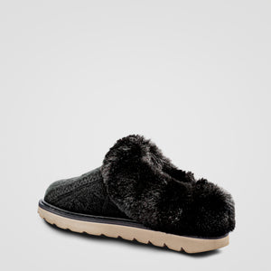 Pantoufle Elizabeth noire pour femmes