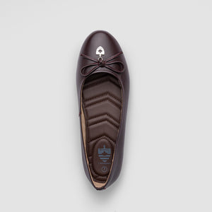 Aria Burgundy women's waterproof flat – image 6