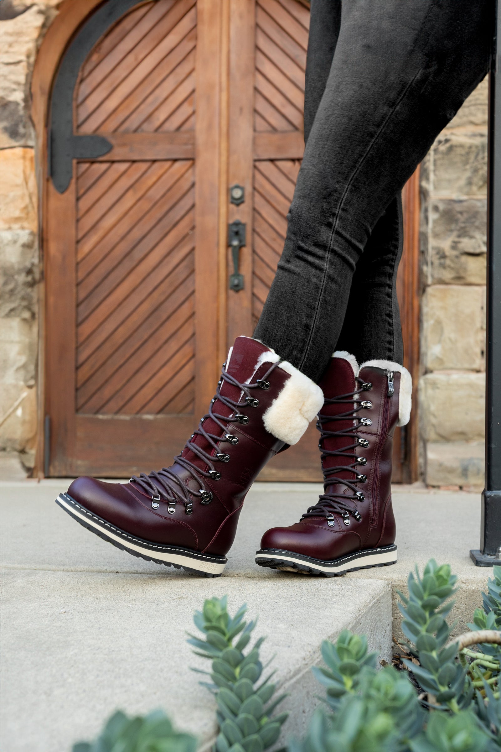 CASTLEGAR | Bota de Invierno Mujer Burdeos