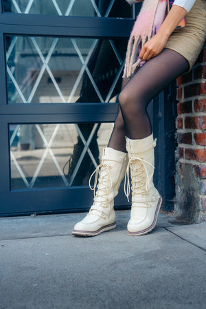 Laval Pale Ale White women's tall High Street boot – image 5
