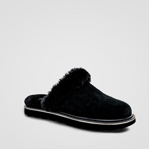 Pantoufle Elizabeth noire pour femmes