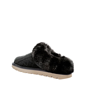 AMBER | Women's Slipper Black Knit