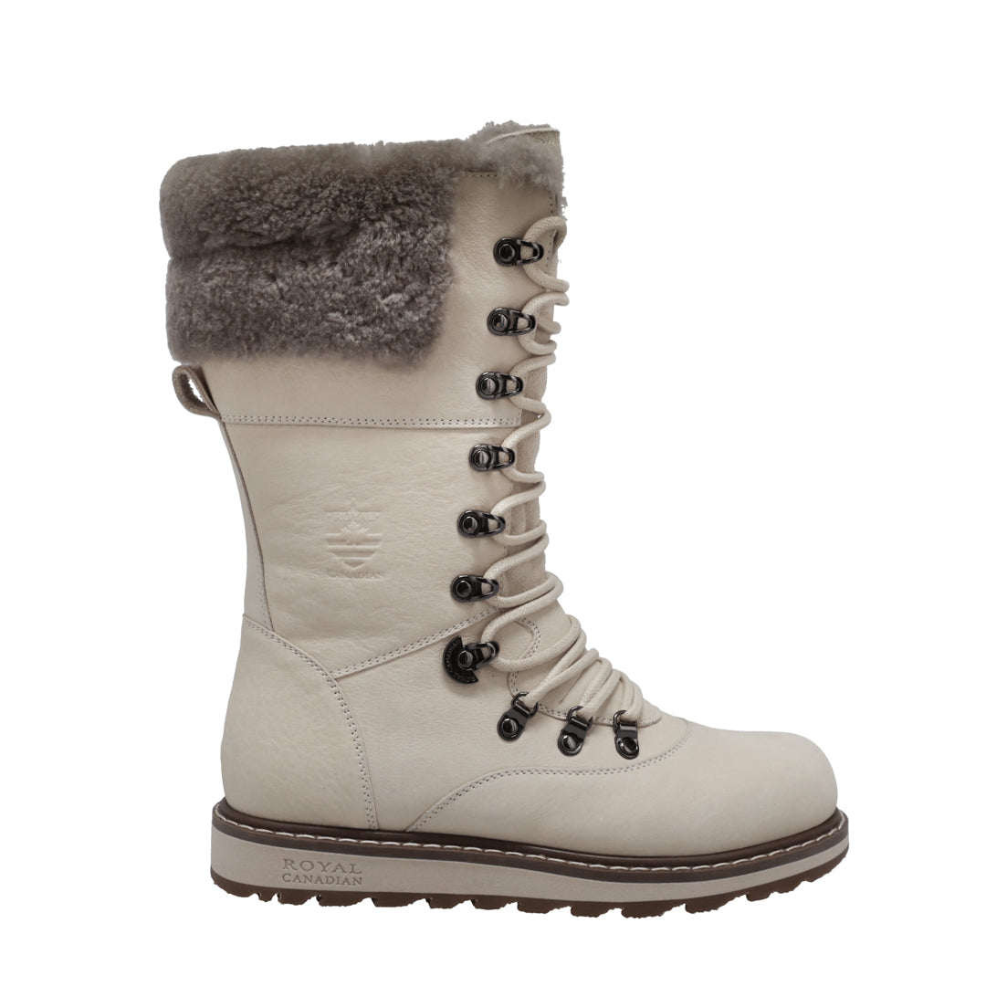 CASTLEGAR | Bota de Invierno Mujer Pale Ale Blanco