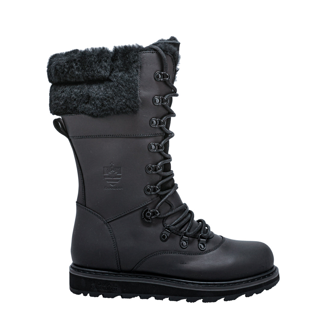 CAMBRIDGE Women s Winter Boot All Black Royal Canadian Collective