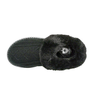 AMBER | Women's Slipper Black Knit