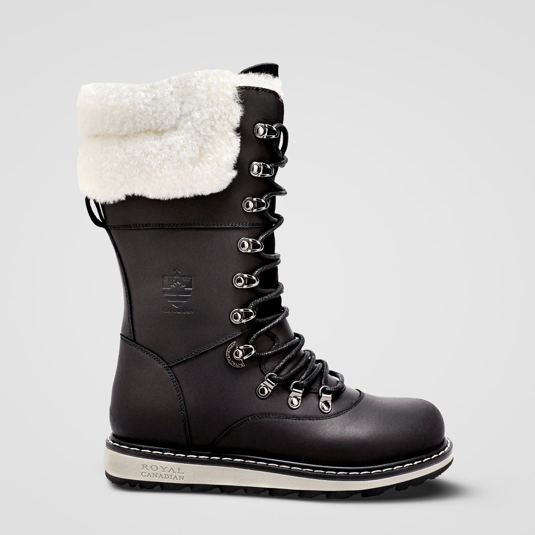 Castlegar Black Lager women's mid-calf winter boot
