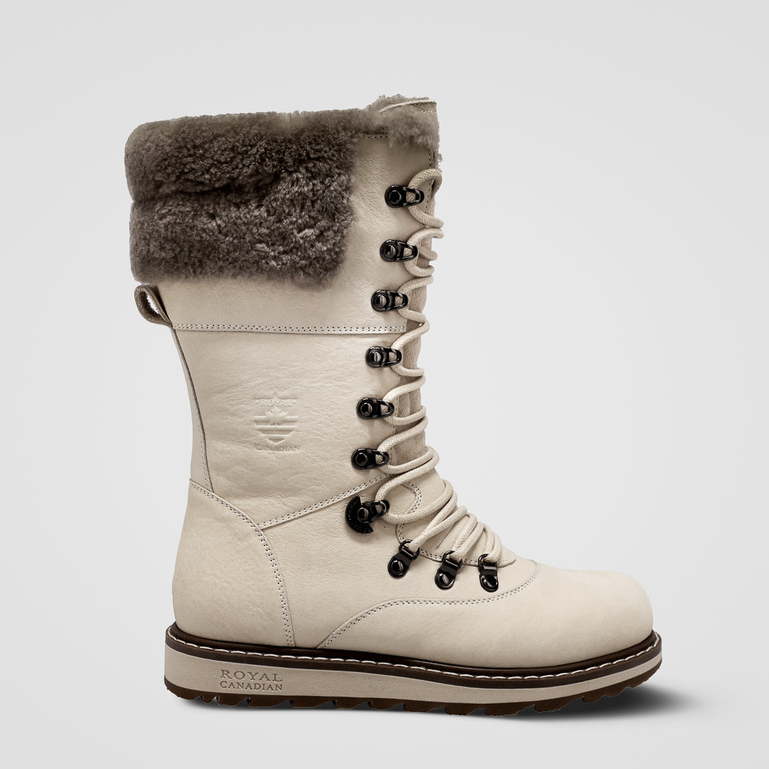 CASTLEGAR | Bota de Invierno Mujer Pale Ale Blanco