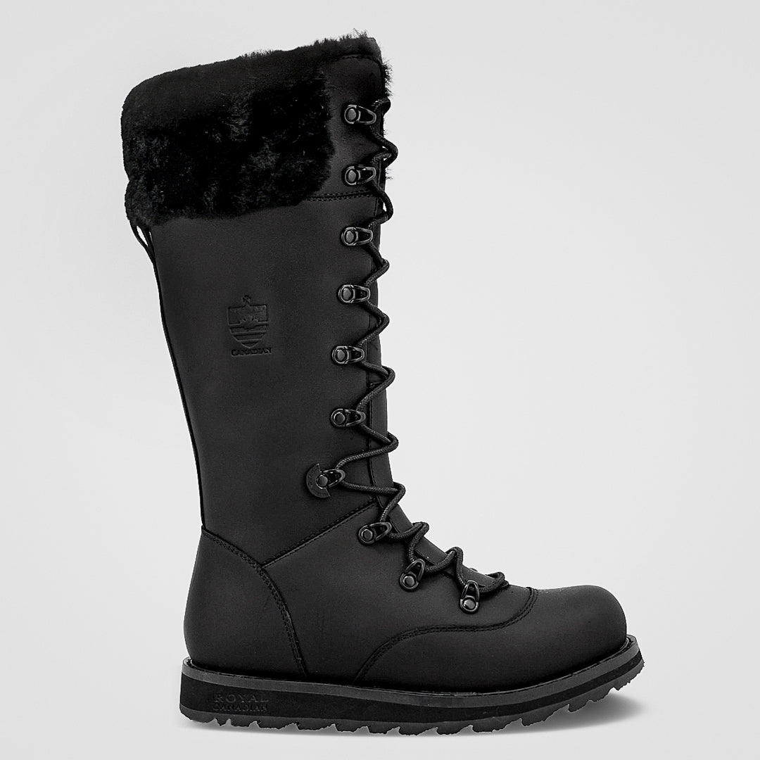 Dalhousie All Black women's tall winter boot