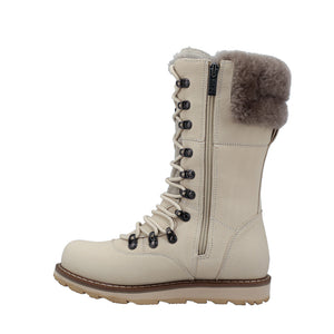 CASTLEGAR | Bota de Invierno Mujer Pale Ale Blanco