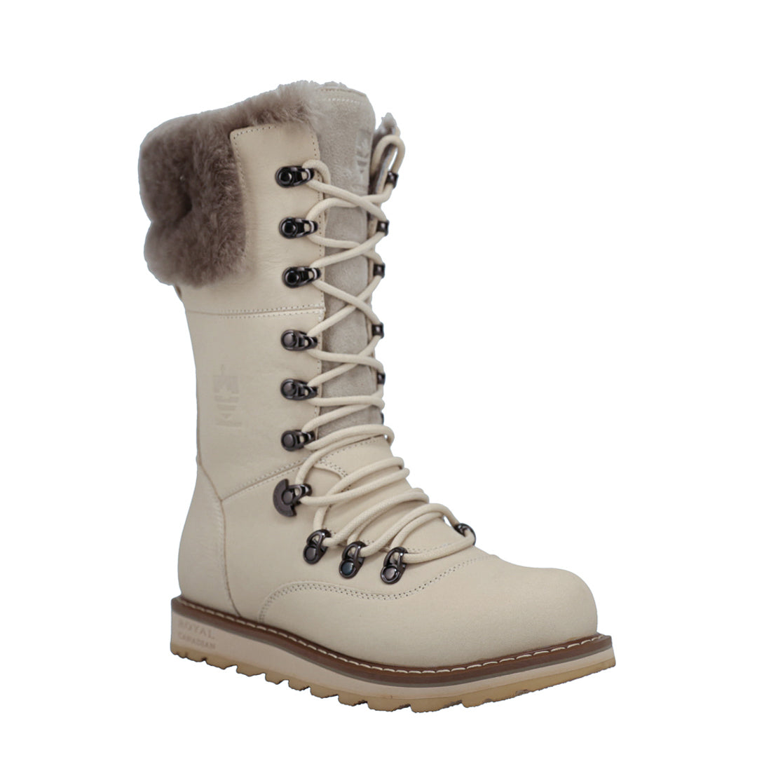 CASTLEGAR | Bota de Invierno Mujer Pale Ale Blanco