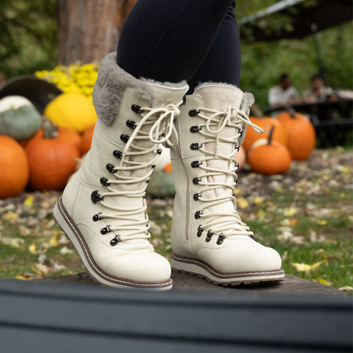 Castlegar Pale Ale White women's mid-calf winter boot – image 3