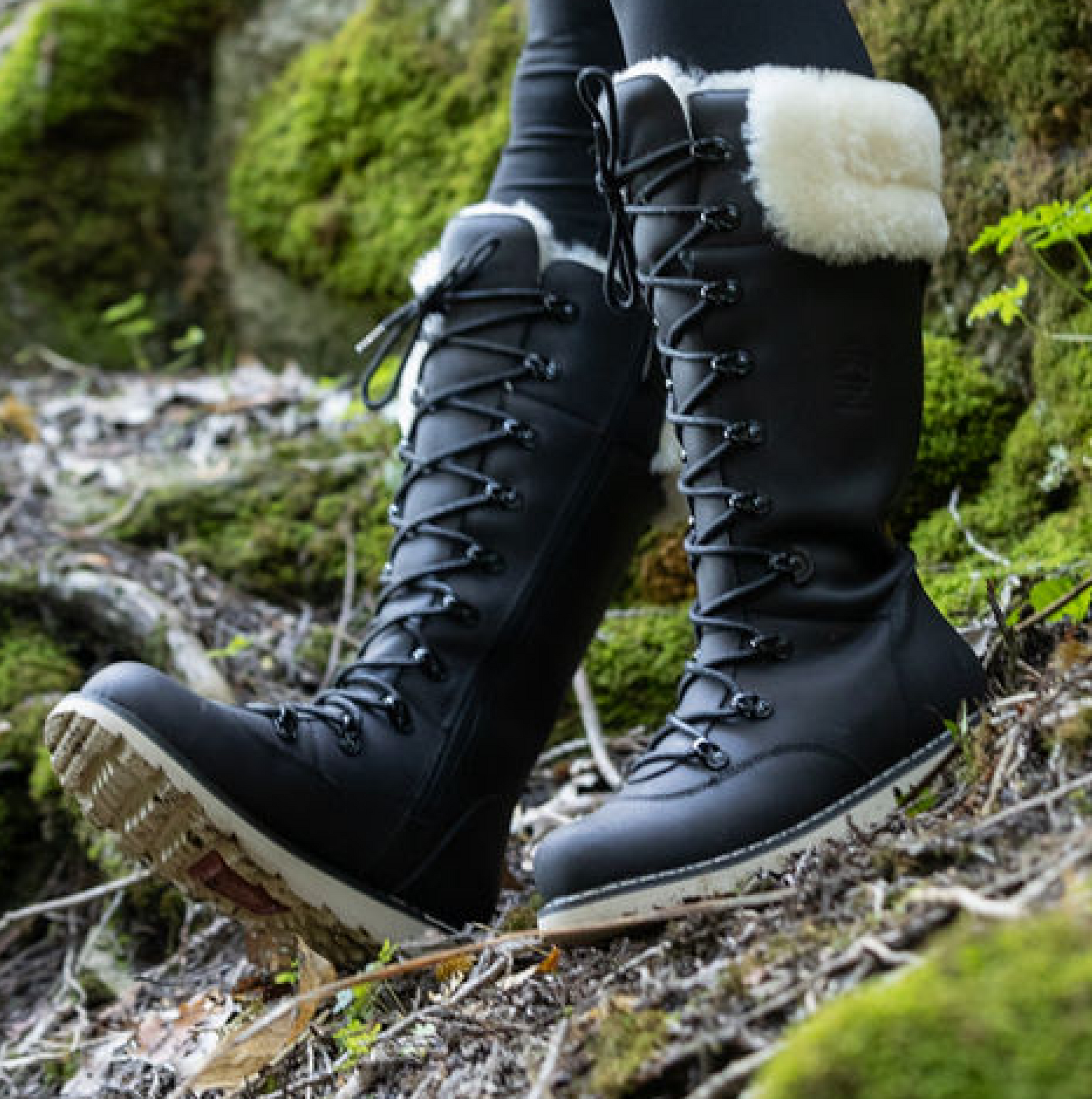 ladies winter dress boots canada Royal Canadian Women's Dalhousie Tall Winter Boots, Waterproof Leather - Black Lager