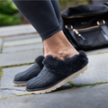 Amber Black Knit women's slipper – image 2