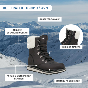 Women's Winter Boot Black Lager