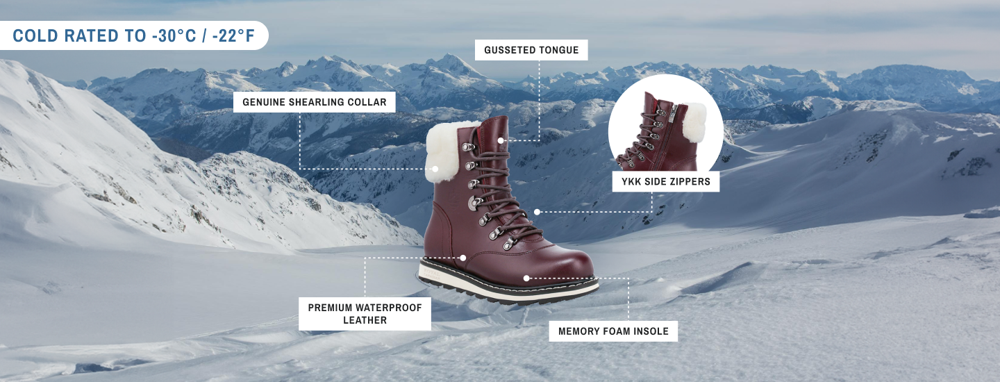 CAMBRIDGE | Women's Winter Boot Burgundy