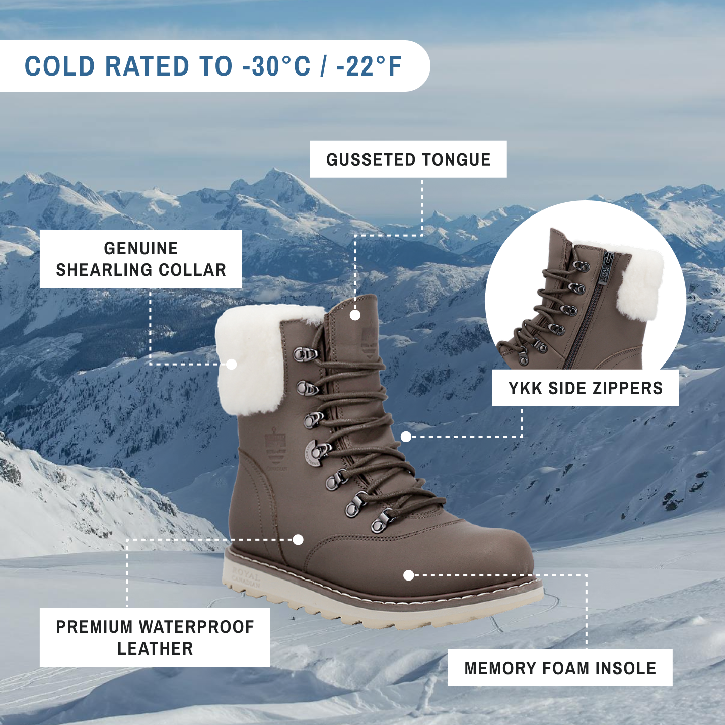 Memory foam winter boots discount