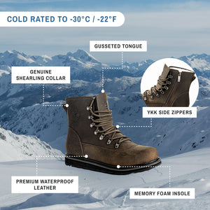 ARMSTRONG | Botas de invierno para hombre totalmente negras