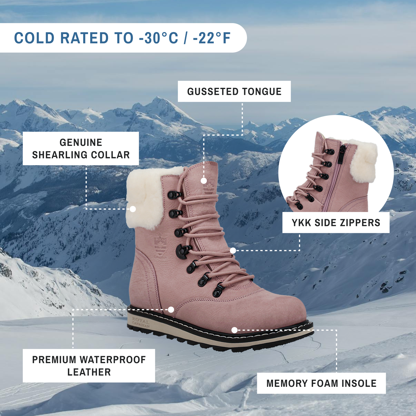 Pink boots canada hot sale