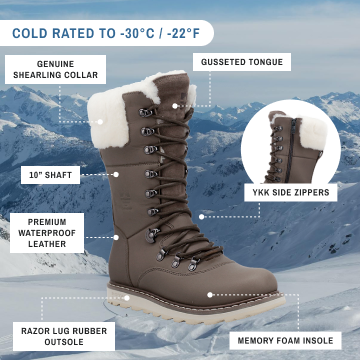 CASTLEGAR | Botte d'hiver pour femme Fossil