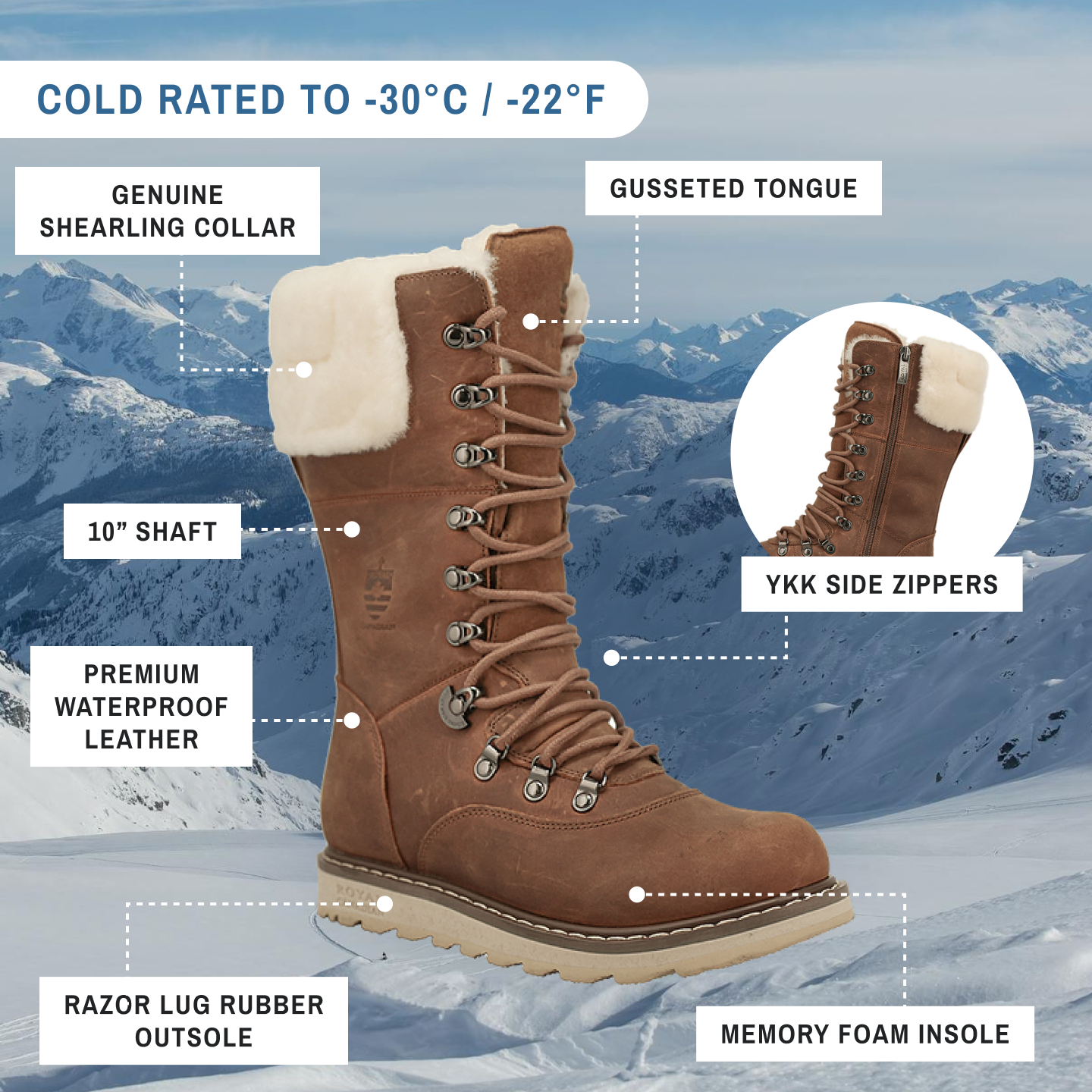 CASTLEGAR | Women's Winter Boot Sunset Wheat