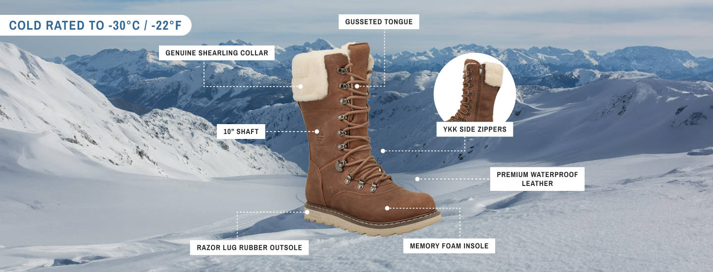 CASTLEGAR | Botte d'hiver pour femme Sunset Wheat