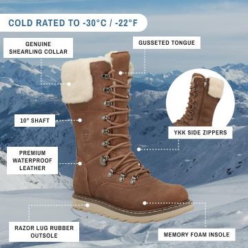 CASTLEGAR | Botte d'hiver pour femme Sunset Wheat