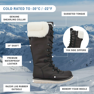 DALHOUSIE | Botte d'hiver pour femme Black Lager