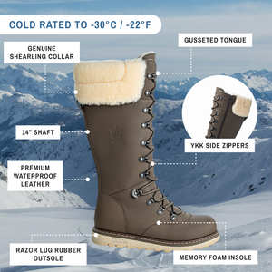 Dalhousie | Bota de Invierno Mujer Negro Lager