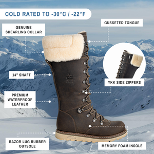 Dalhousie | Bota de Invierno Mujer Negro Lager