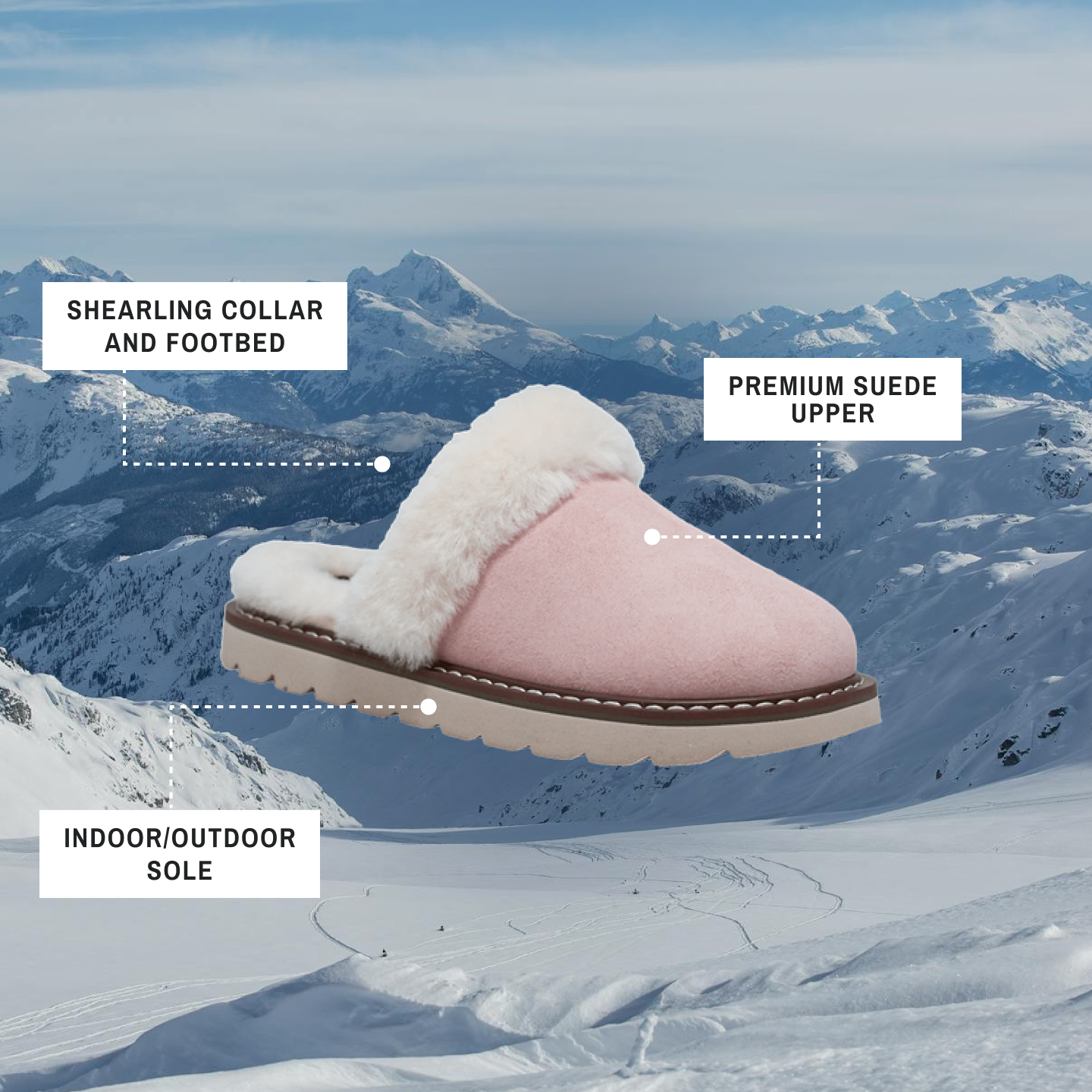 ELIZABETH | Women's Slipper Pink