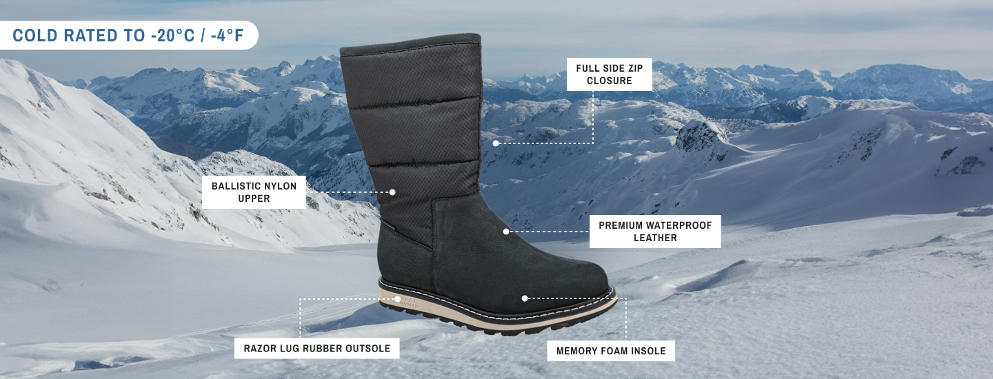 CAMBRIDGE | Bota de Invierno Mujer Negro Lager