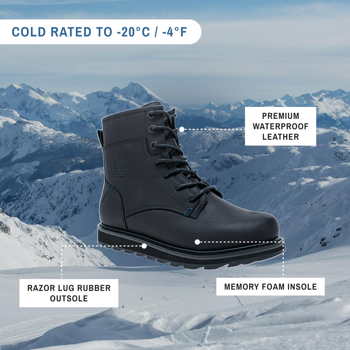 KING | Men's Winter Boots All Black