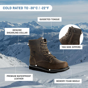 ARMSTRONG | Botas de invierno para hombre totalmente negras