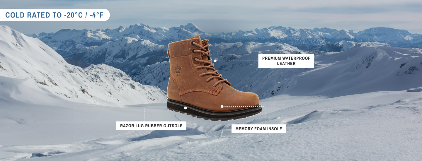 ARMSTRONG | Botas de invierno para hombre totalmente negras