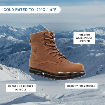 ARMSTRONG | Botas de invierno para hombre totalmente negras