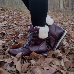 CAMBRIDGE  Women's Winter Boot Burgundy - Royal Canadian Collective