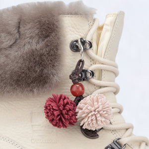 Royal Charm in Burgundy/Beige boot charm